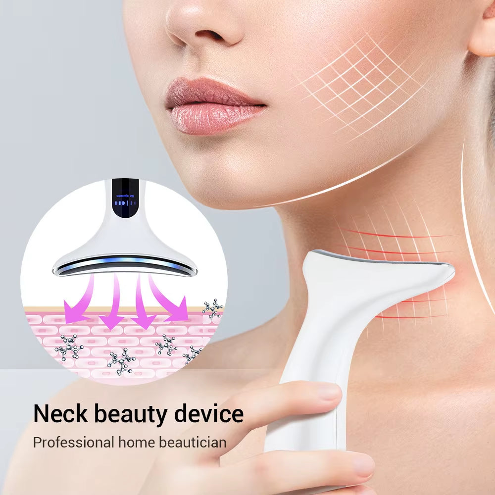 New Face and Neck Care Sonic Vibration Lifting Firming anti Wrinkle Beauty Instrument Reduce Double Chin anti Wrinkle Remove