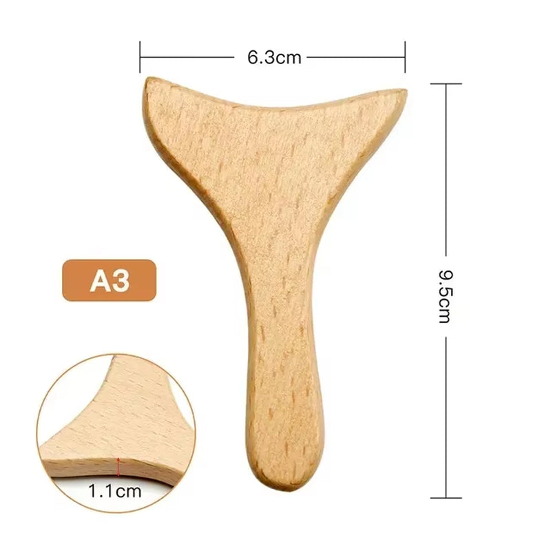 Wooden Facial Lifting Massage Facial Maderotherapy Masajeador Kit Gua Sha Tool Wood Therapy Wrinkle Remover Relaxation Skin Care