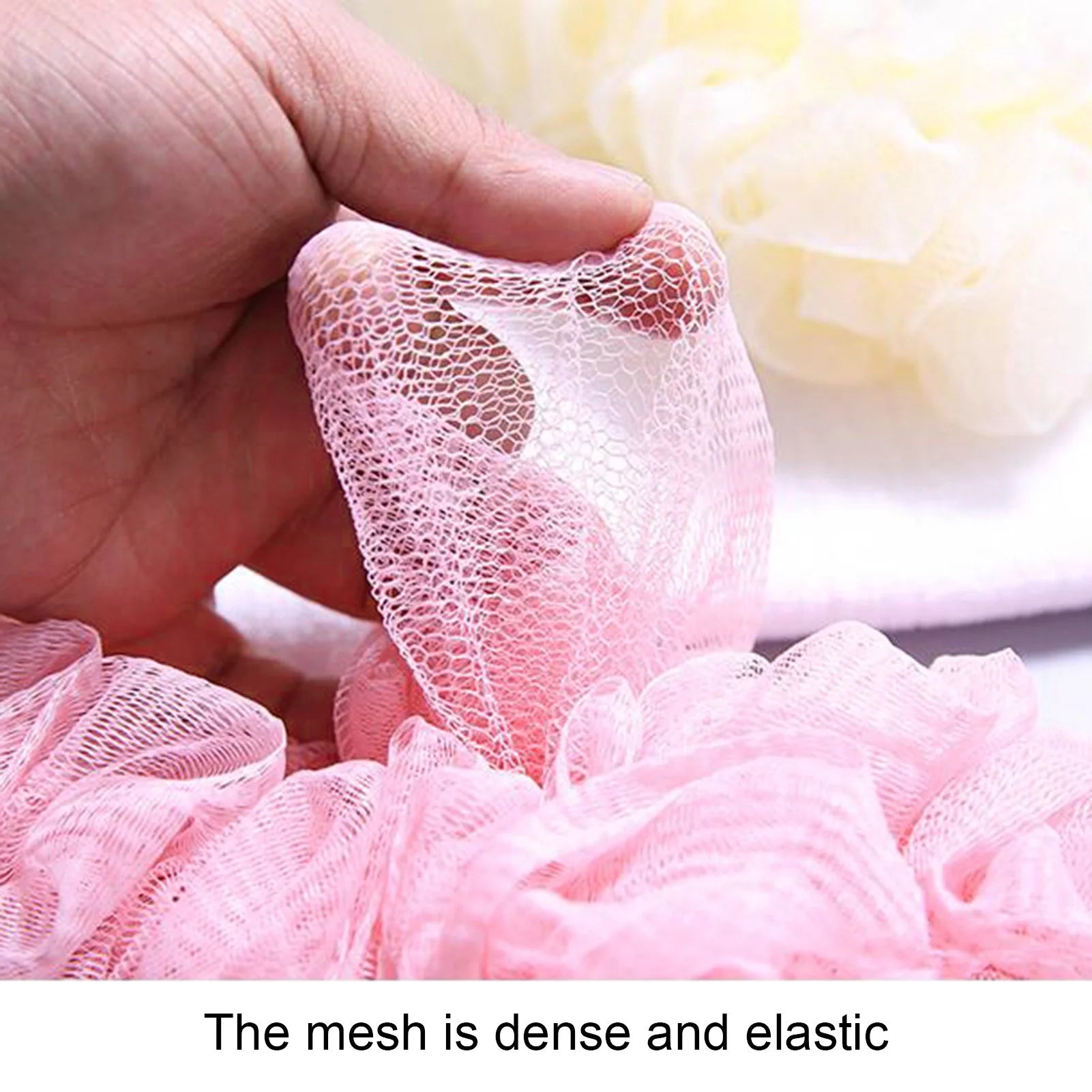 Back Scrubber for Shower, Long Handle Back Loofah Shower Brush, Soft Nylon Mesh Back Cleaner Washer, Bath Brush for Women Men, Exfoliating Body Scrubber for Elderly